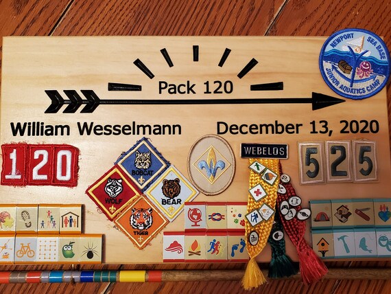 Home Décor Handmade Products Crossover Ceremony Scout Award Display