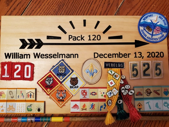 Home D cor Handmade Products Crossover Ceremony Scout Award Display 