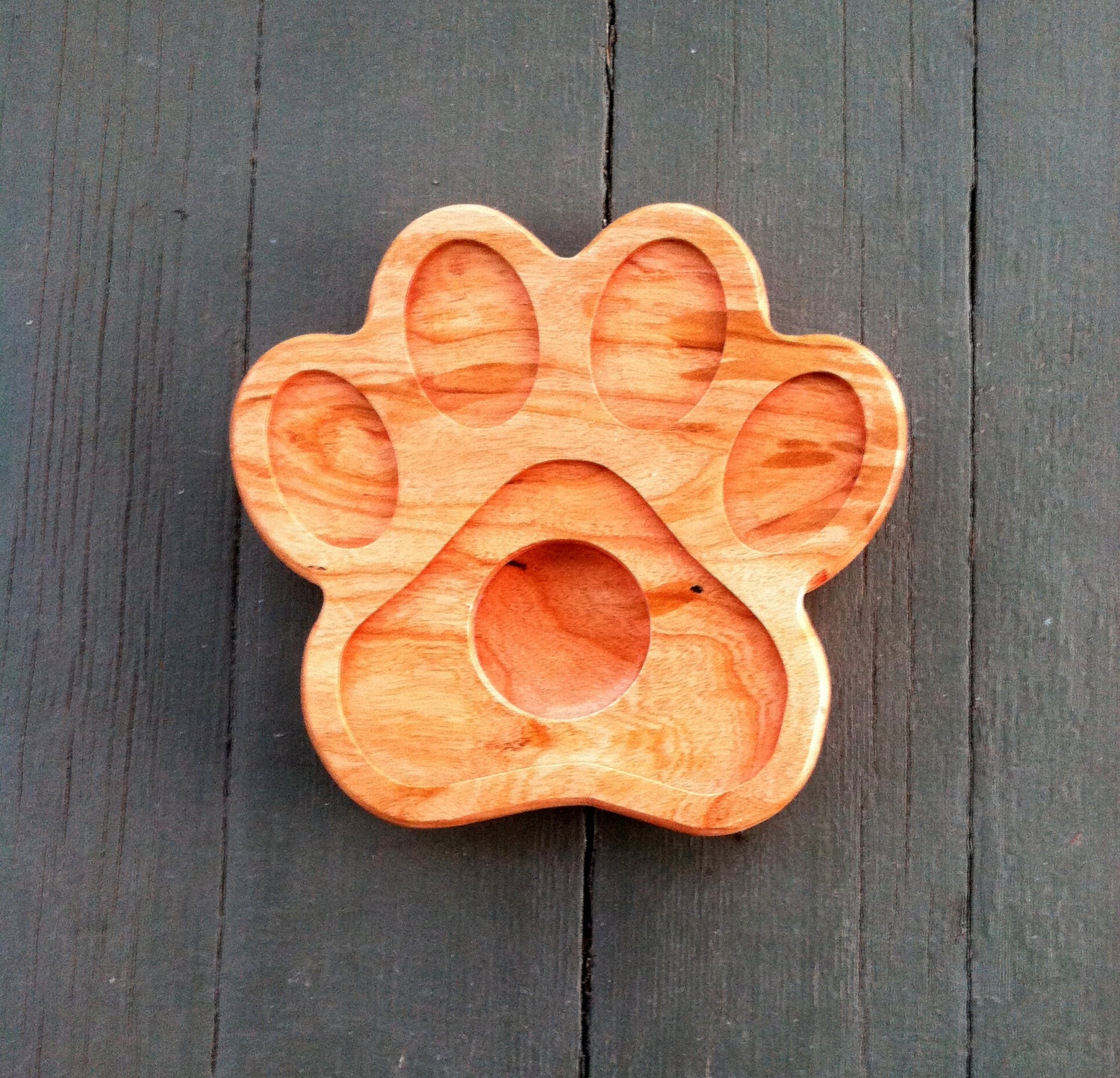 Dog Paw Candle Holder Dog Tea Light Holder Carved Wood Dog Etsy