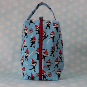Bolsa de proyecto de gnomos / bolsa de proyecto de calcetín / bolsa de proyecto de tejer / bolsa de caja / bolsa de artesanía / bolsa de proyecto de ganchillo / bolsa de gnomos ninja