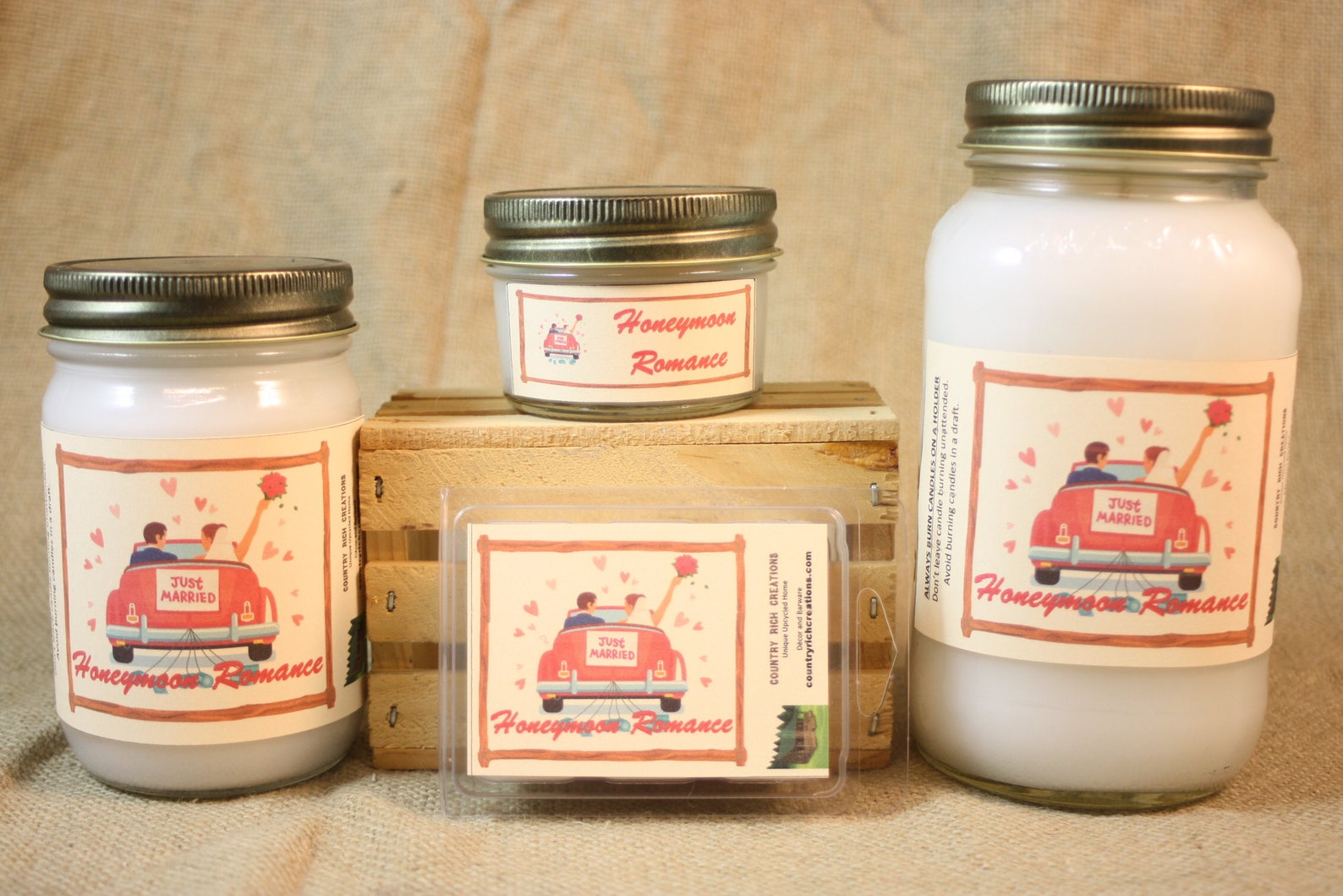 Honeymoon Romance Scent Candles and Wax Melts Unique Scented Etsy