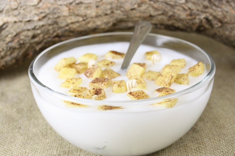 Cinnamon Crunch Cereal Bowl Candle Scented in Cinnamon Toast Etsy
