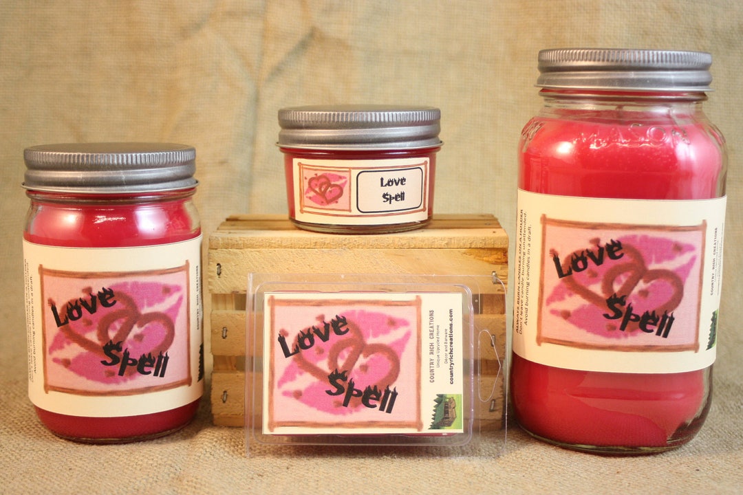 Love Spell Candle and Wax Melts Female Fragrance Candle Etsy