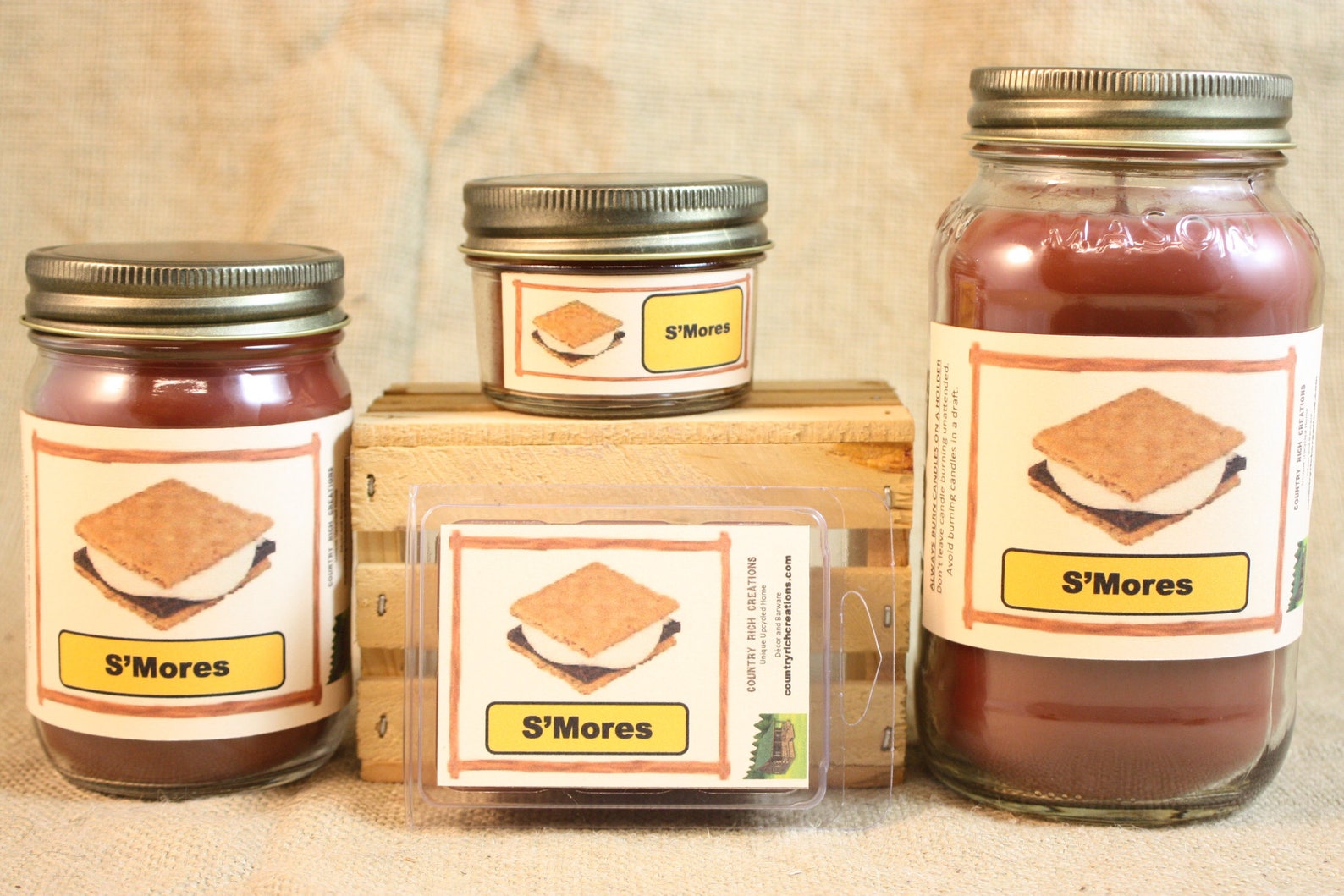 S'mores Candle Scented Candles and Wax Melts Highly Etsy