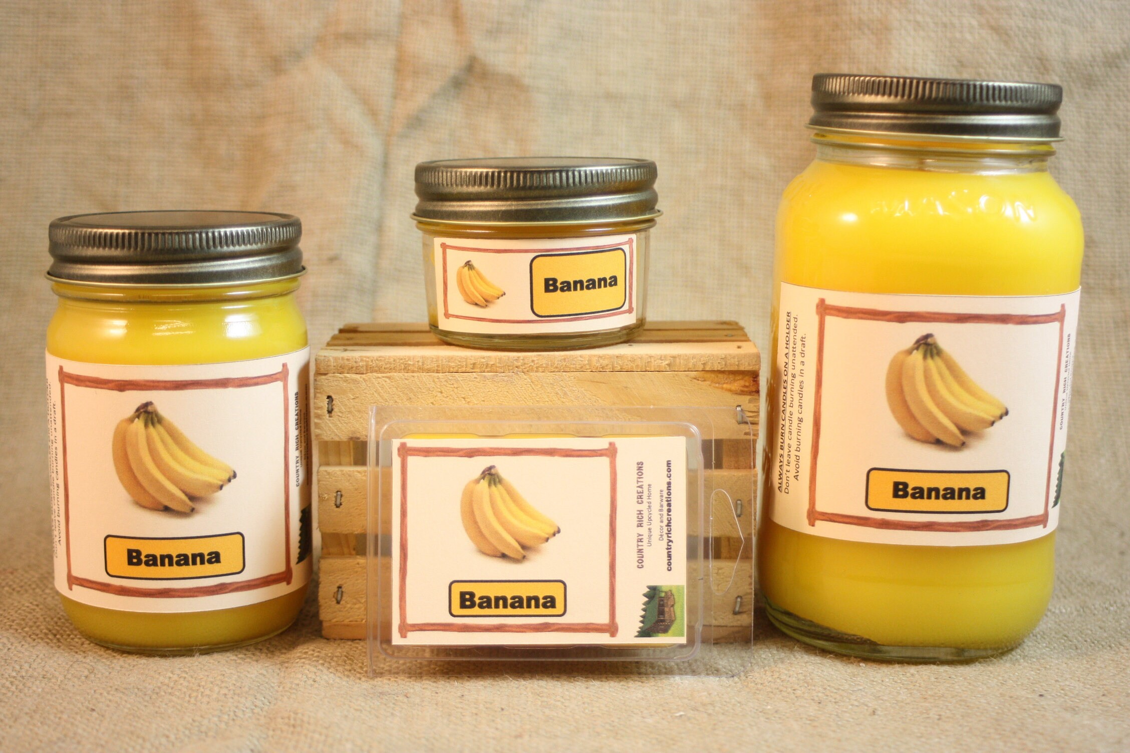 Banana Candles and Wax Melts Highly Scented Candle and Wax Etsy