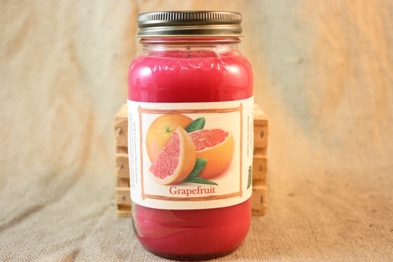 Grapefruit Scent Candles and Wax Melts Fruit Scent Candle Etsy
