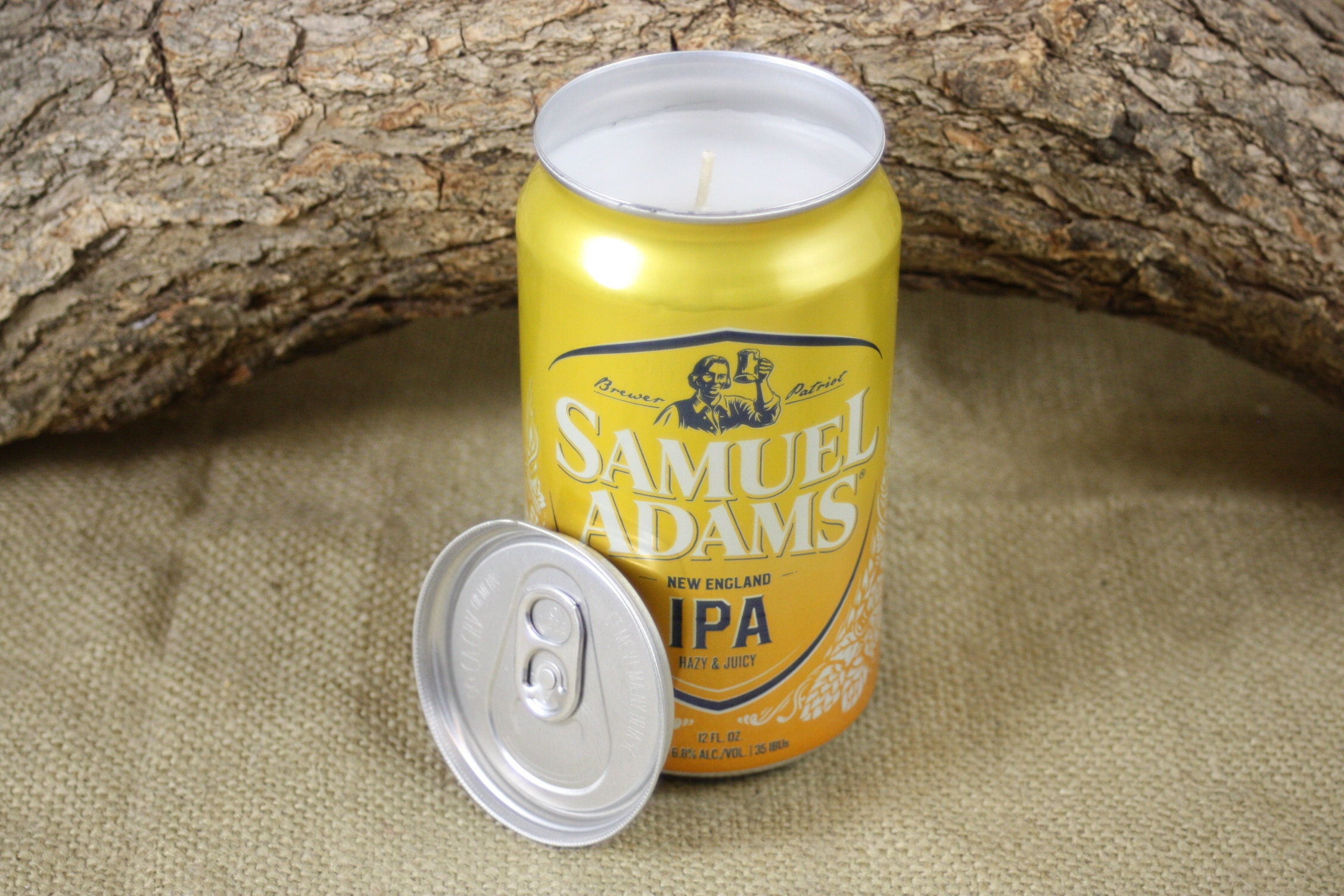 Beer Can Candle You Choose the Scent of this Upcycled Sam Etsy