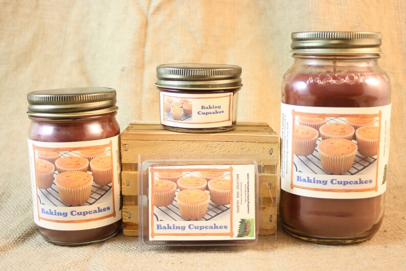 Baking Cupcakes Scented Candles and Wax Melts Bakery Scented Etsy