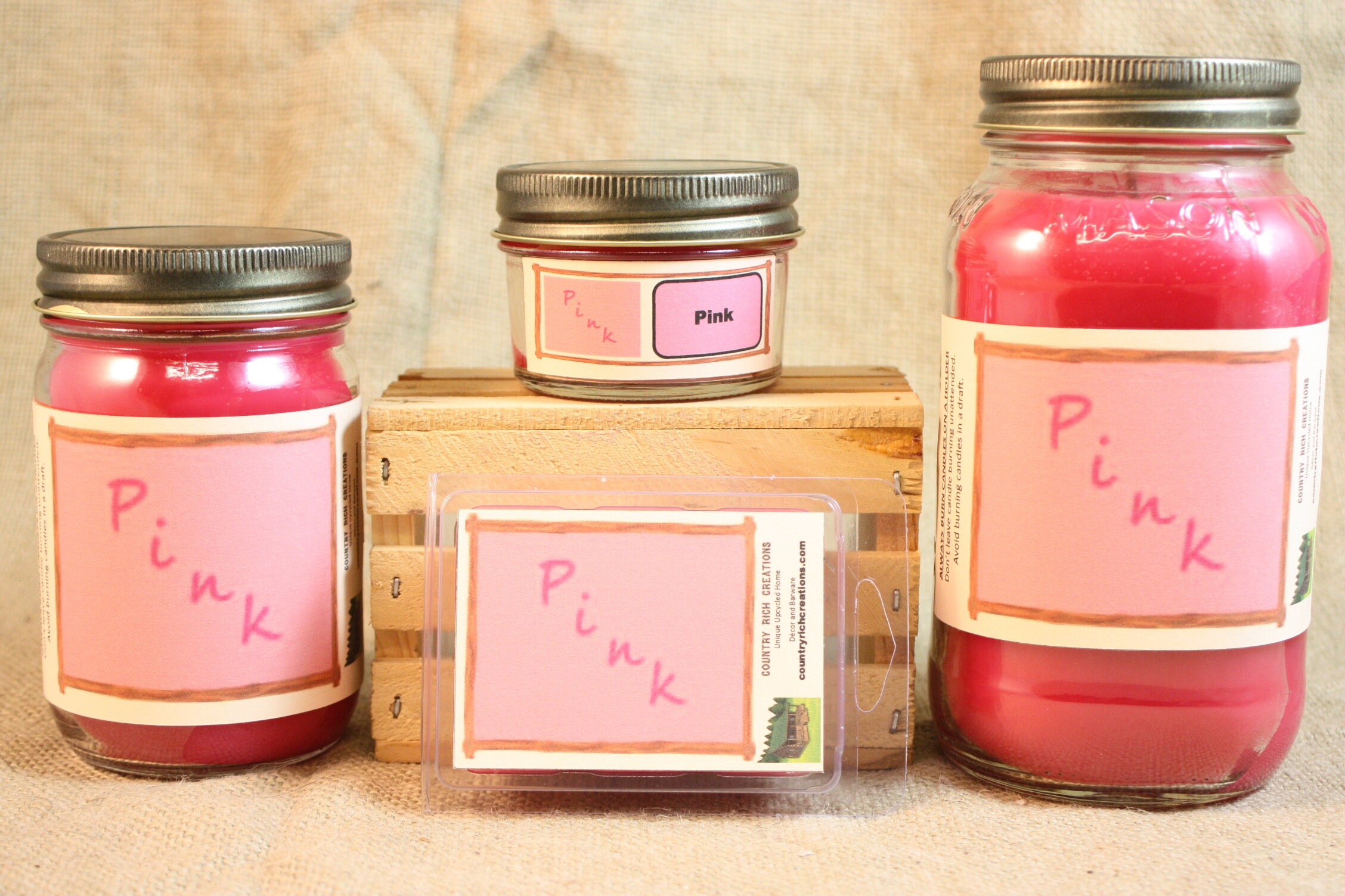 Pink Scented Candle and Wax Melts Victoria Secret Type Scent Etsy