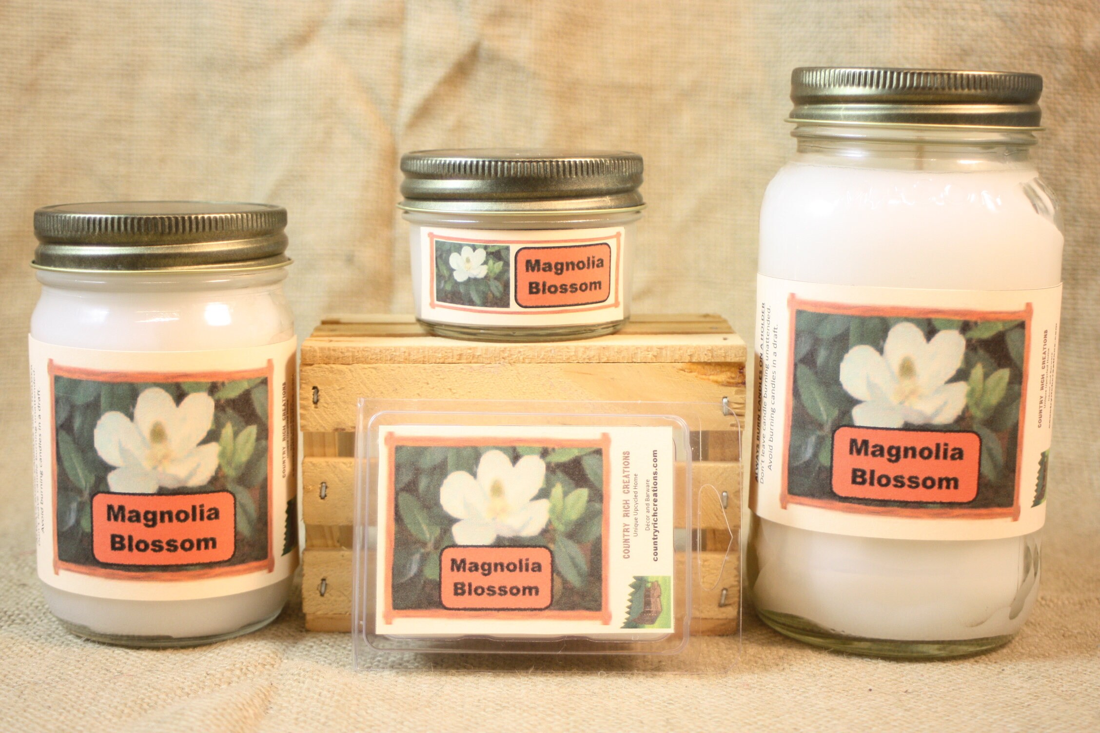 Magnolia Blossom Candles and Wax Melts Highly Scented Floral Etsy