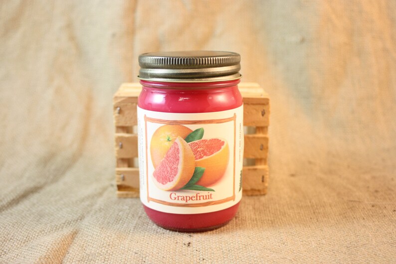 Grapefruit Scent Candles and Wax Melts Fruit Scent Candle Etsy
