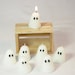 Votive Ghost Candle, Halloween Ghost Decoration, Cute Votive Candles For Fall Decor, Halloween Candle, Set of 3 