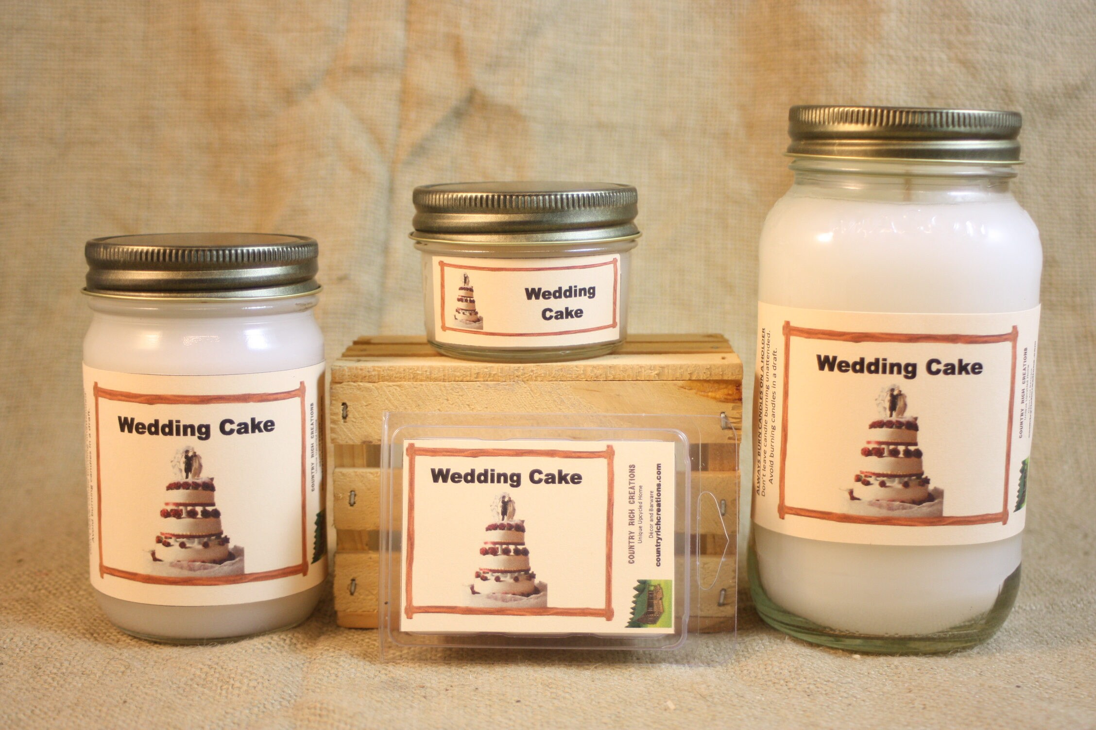 Wedding Cake Scent Candles and Wax Melts Bakery Scent Candle Etsy