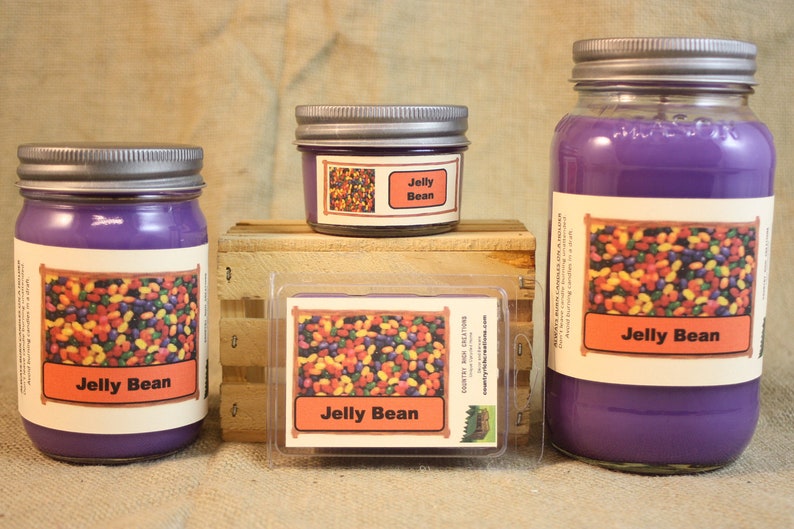 Jelly Bean Candle and Wax Melts Candy Scent Candle Highly Etsy