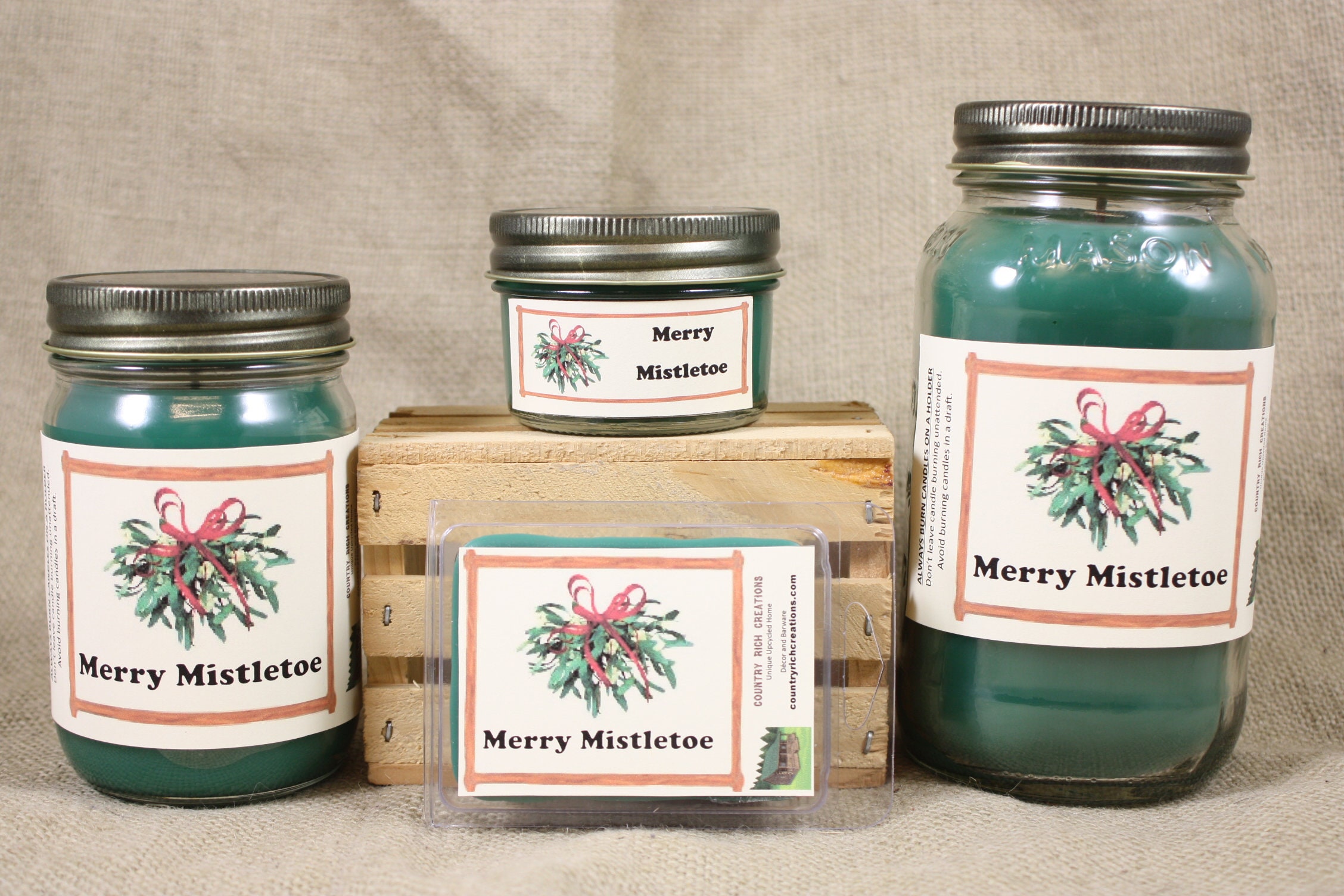 Merry Mistletoe Candle and Wax Melts Christmas Scent Candle Etsy