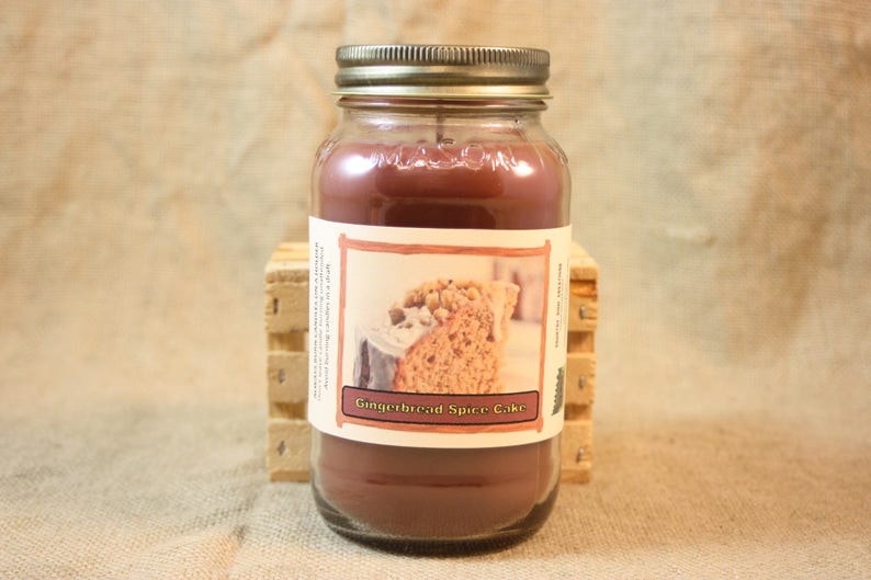 Gingerbread Spice Cake Scented Candle Gingerbread Spice Cake Etsy