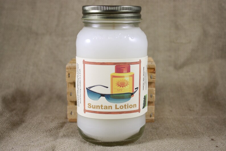 Suntan Lotion Scent Candles and Wax Melts Unique Scented Etsy