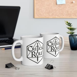 Critical Role Logo Ceramic Mug, (11oz, 15oz)