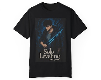 Solo Leveling Shirt - Sung Jin-Woo Comfort Colors T-Shirt | Shadow Monarch Anime Tee | Korean Manhwa Manga Otaku Fan Gift Unisex