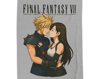 Final Fantasy VII Cloud Strife Blanket, Fleece Throw, Home Decor 