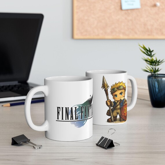 ファイナルファンタジーVII シドちび＆D20 セラミックマグカップ