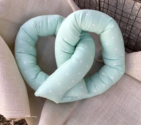 Items similar to MINT Salty Pretzel Pillow, Food Pillows, Fun Pillows