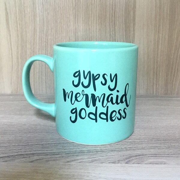 Gypsy Mermaid Goddess Mug, Mermaid Mug, Coffee Cup, Coffee Mug, Friend Mug, Bridal Shower Mug