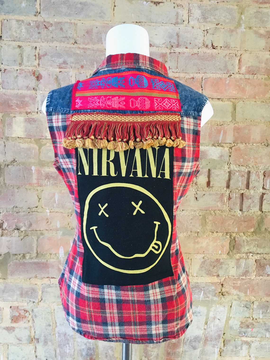 nirvana plaid shirt