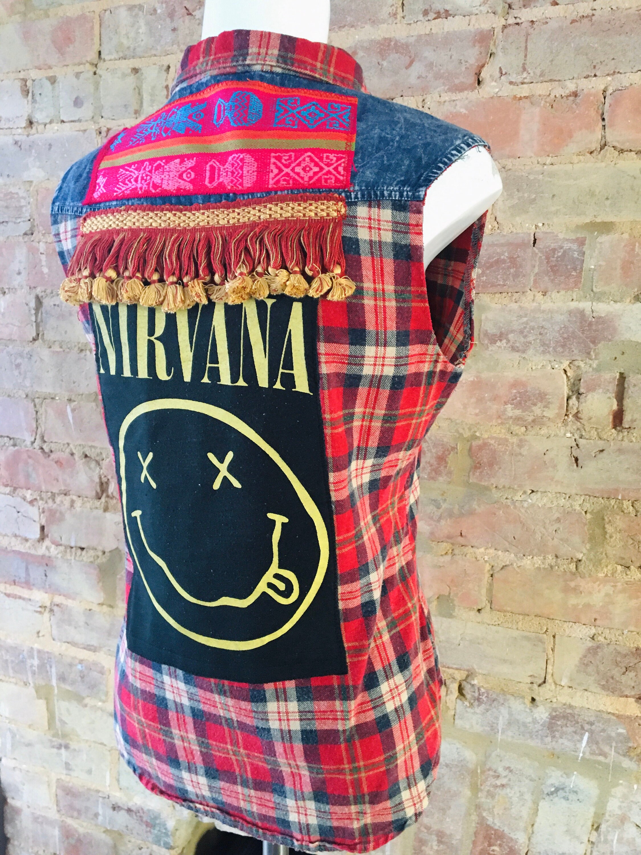 nirvana plaid shirt