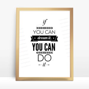 Dream it Do it Motivational Digital File • 1 Design • Vector • Cut File • svg • eps • ai • Instant Download • DIY