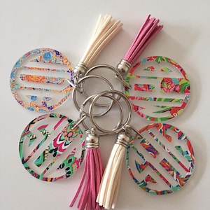 Clear Acrylic Key Chain Blanks SET OF 5 or 10 | BLANK Acrylics for ...