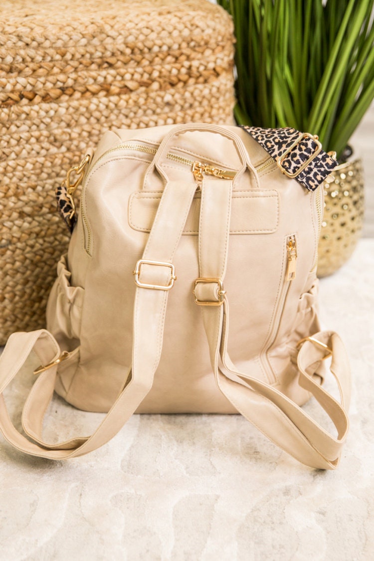 Madi Convertible Bag Madi Convertible Bag | Leopard Strap | Backpack | FREE  main image 2