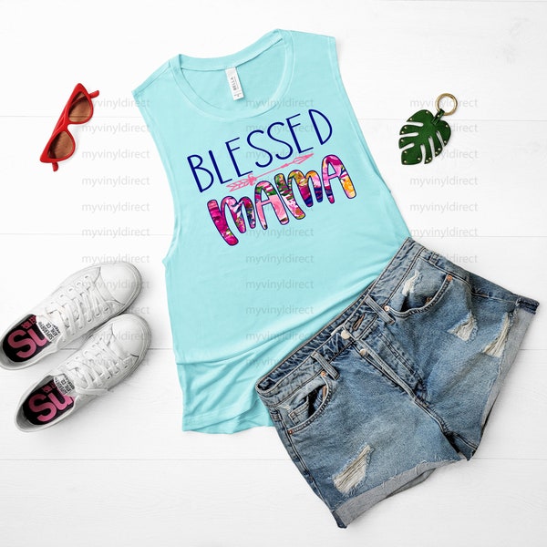 Blessed Mama Arrow Sublimation TRANSFER | Shirt Transfer | Ready to Press | soft results like screen print | SUB