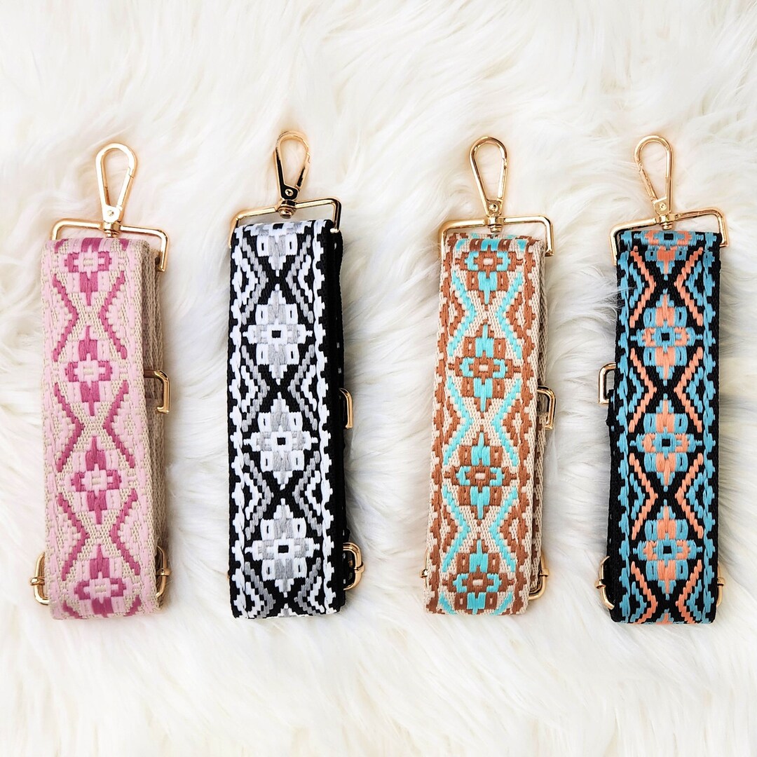 BOHO Woven Crossbody Guitar Straps for Bags Purses Camera Changeable
