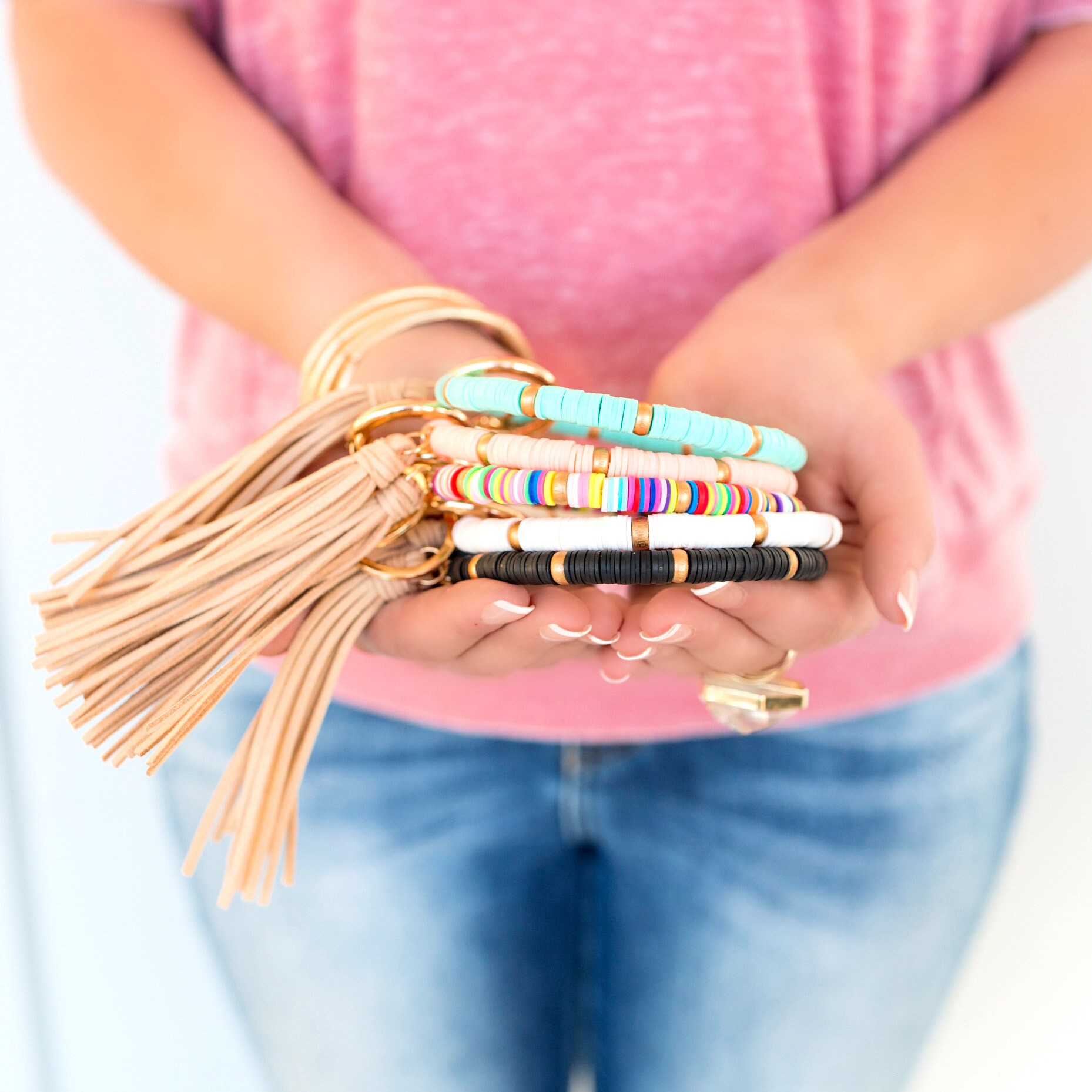 Boho Key Ring Bracelet FREE SHIPPING Megasale Suede Etsy