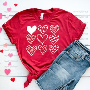 ORIGINAL DESIGNER Valentines Nine Hearts • Valentine Digital Cutting File • Vector Design • Cut File • svg eps ai png • Instant Download
