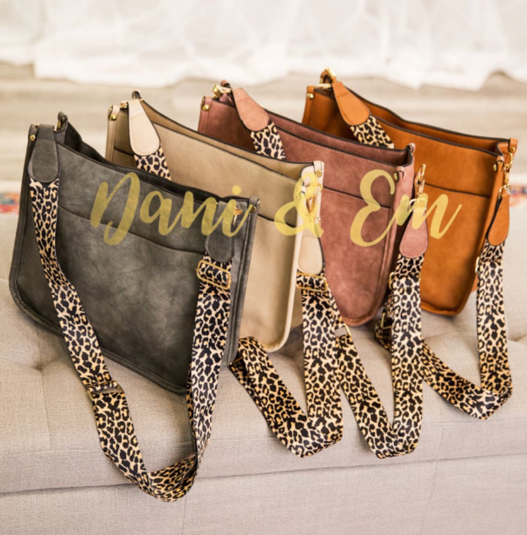Callisa Vegan Leather Crossbody Bags, Leopard Strap, Minimalist Trendy  Boutique Handbags, Zipper Closure, Luxury Personalized Monogram Gifts - Etsy
