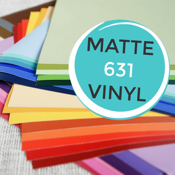 MATTE 631 Oracal Brand Craft Vinyl 12x24 - Compatible with Cricut & Silhouette Cutters - Removeable Adhesive - Wall Decals - DIY