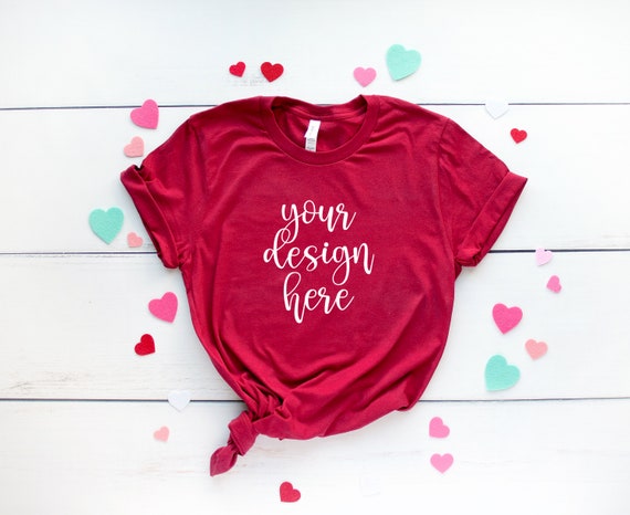 Download Bella Canvas 3001 Mockup Canvas Red Shirt Mockup Mock Up Shirt Bella Canvas Mockup Valentine Mockup T Shirt Mockup Mockups Art Collectibles Photography Delage Com Br