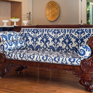 ca. 1825 Carved Mahogany Empire Sofa