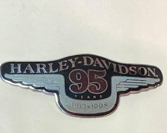 Enamel on Metal Harley Davidson 95th Anniversary Emblem
