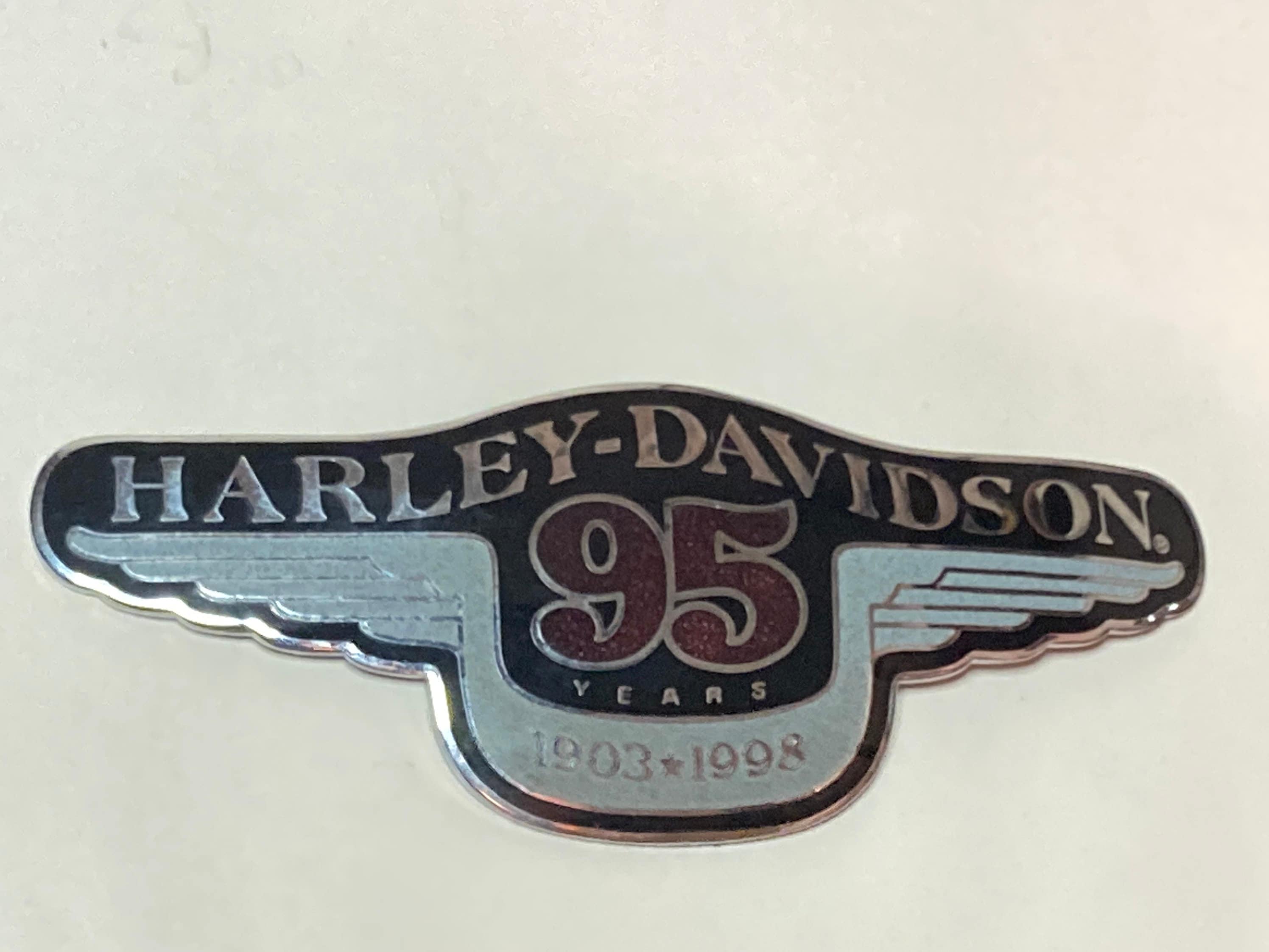 Enamel on Metal Harley Davidson 95th Anniversary Emblem - Etsy