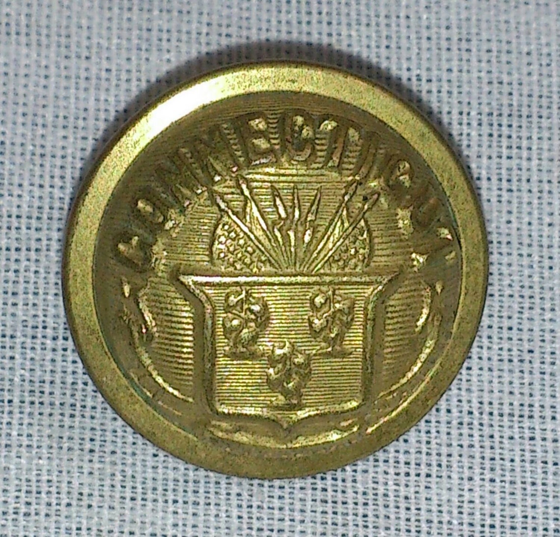 Scovill MF'G Co. Post Civil War Connecticut State Seal Staff Military