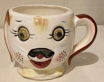 Mid 20th Century Puppy Dog Ceramic Cup
