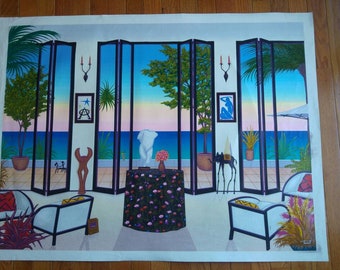 Signed & Numbered Fanch Ledan "Interior Daliean 2001" Hand Embellished Giclee on Canvas