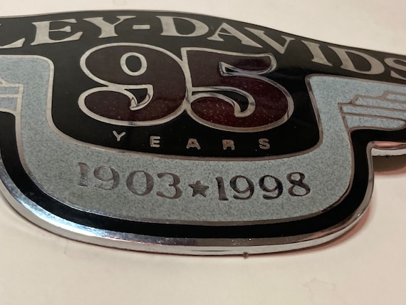 Enamel on Metal Harley Davidson 95th Anniversary Emblem - Etsy