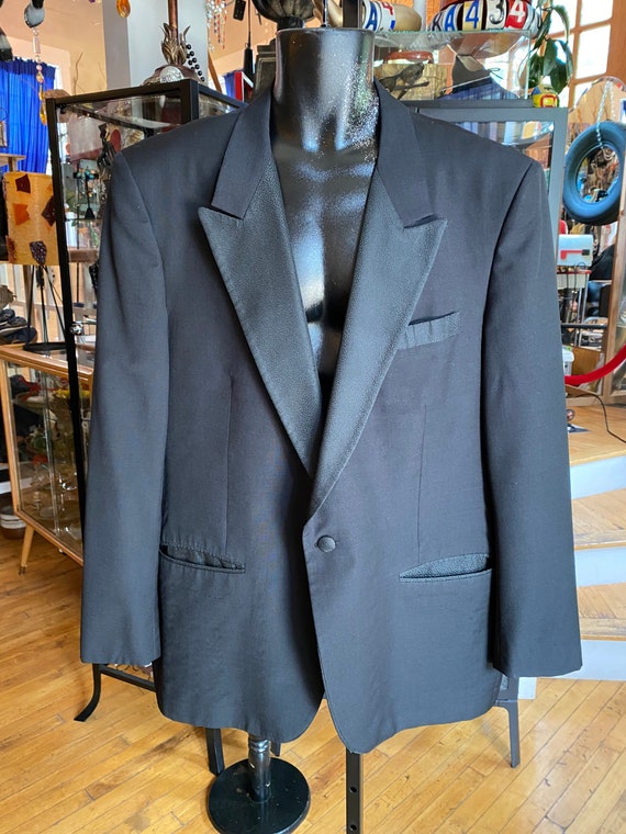 Vintage Black Tux Coat Men’s 48” Chest