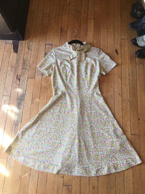 1940’s Vintage Summer Floral Dress Retro Dress