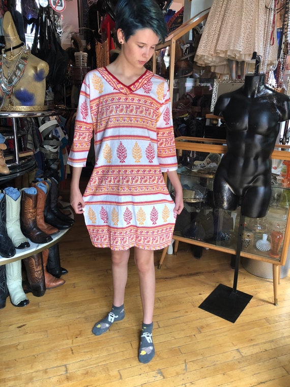 Retro Kaftan Dress Shirt Beachwear Women’s Summer