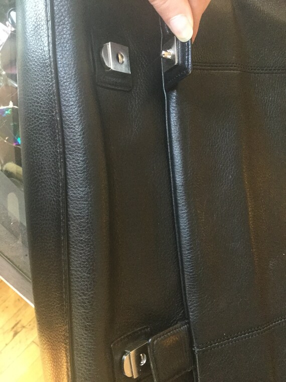 Vintage Buxton genuine leather briefcase adjustable … Gem